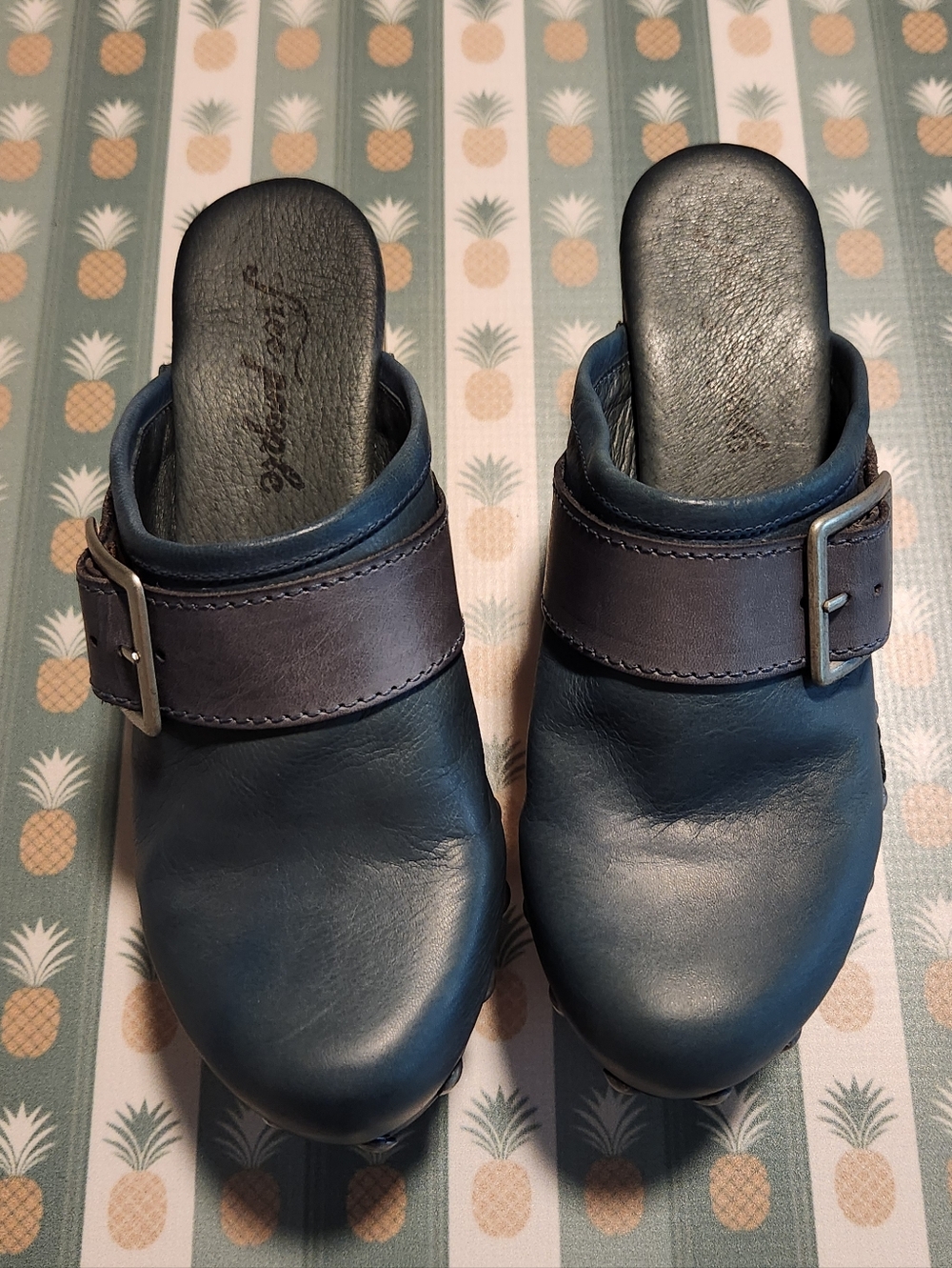 Free People Culver City Clogs in Denim - Picture 3 of 9